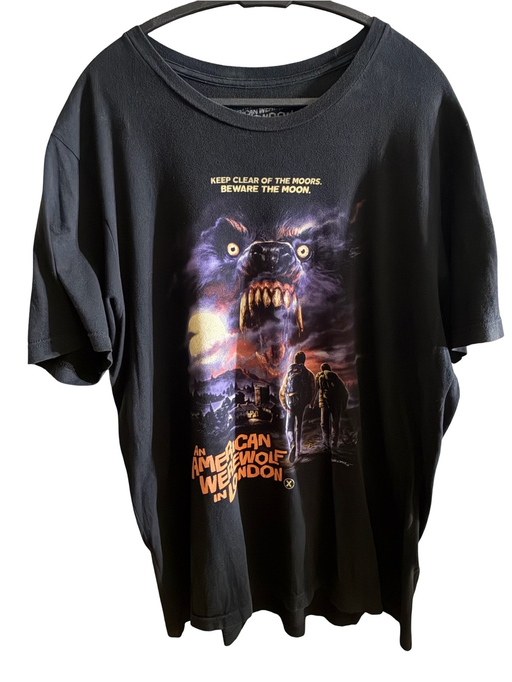Black Graphic Men’s Short-Sleeve Tee with An American Werewolf in London